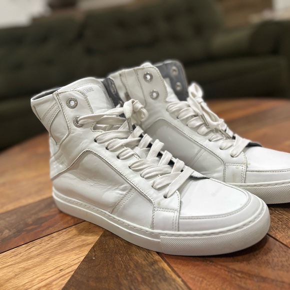 Zadig & voltaire Paris White High-Top Sneakers - Picture 12 of 12